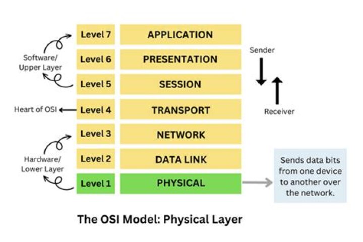 What is used in the physical layer of OSI model