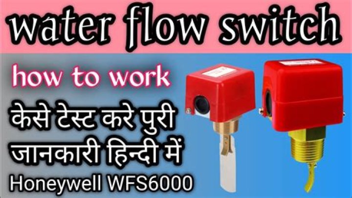 What is water pump flow switch