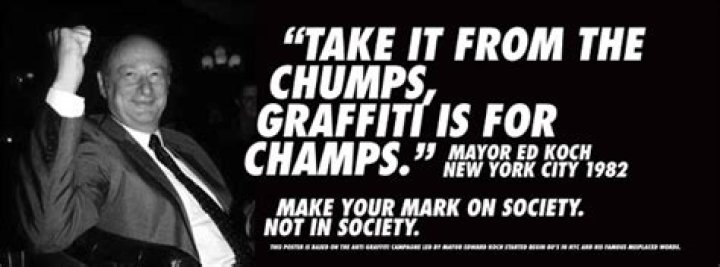 When did the first major anti graffiti campaign begin