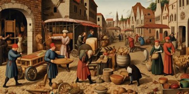 Where did trade happen in the Middle Ages