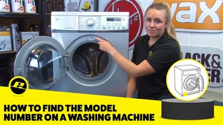 Where is model number on GE washer