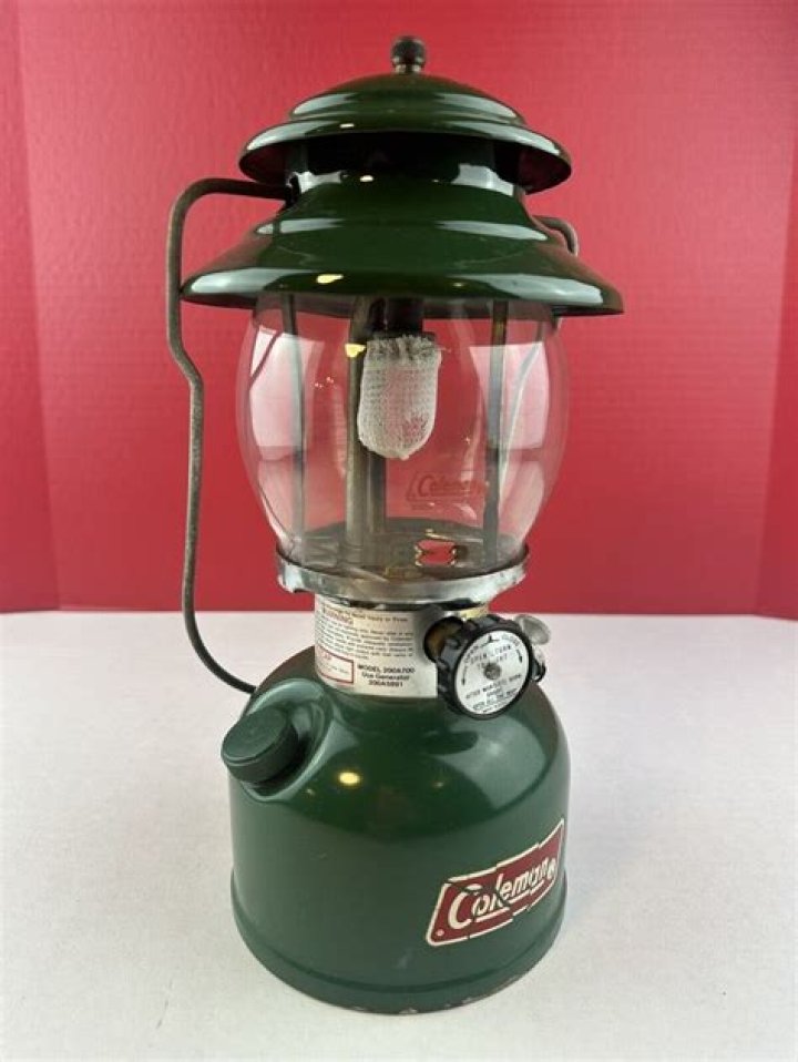 Where is the model number on a Coleman lantern
